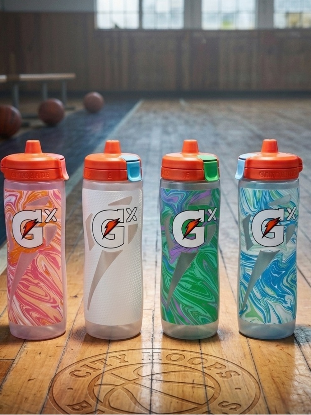 💧 Gatorade GX 30 oz Water Bottles – Set of 4
